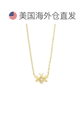 自营savvy cie jewelsGOLD PLATED BUMBLE BEE WITH WHITE CZ PEN