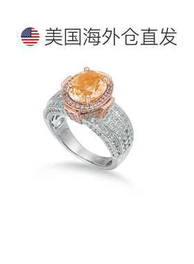 自营Suzy Levian 双色纯银 4.65 克拉橙色黄水晶戒指 - 橙色 美国