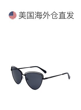 自营 polaroid宝丽来女士57毫米黑色太阳镜-黑色 美国奥莱直发