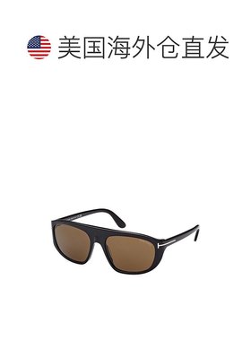 自营Tom Ford中性款FT100201J 58mm太阳镜-黑色 美国奥莱直发