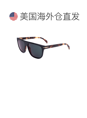 自营David Beckham男士56mm黑色哈瓦那太阳镜DB7111-S-WR7-56-黑