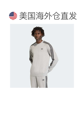 自营Men's adidas 3-STRIPES CREW Sweatshirt - medium grey hea
