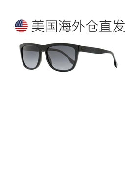 自营Boss男士经典长方形太阳镜B1439/S 8079O黑色58mm-8079o 美国