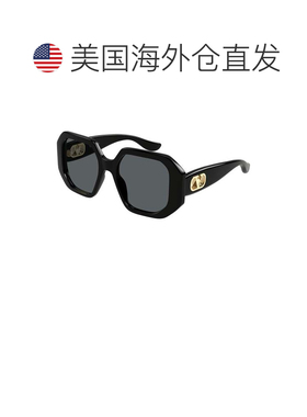 自营valentino黑色Vg0003sa醋酸纤维超大几何太阳镜-黑色 美国奥