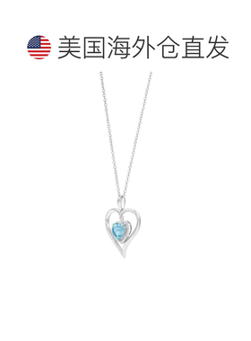 美国直邮Macy's 通用 项链珍珠纯银水晶淡水天然宝石钻石吊坠珠宝