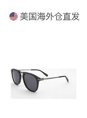 自营 Trussardi女式55mm黑色太阳镜-黑色 美国奥莱直发