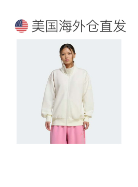 自营Women's adidas Soft Lux Loose Full-Zip - off white 美国