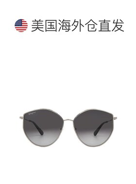 自营Salvatore Ferragamo Grey Gradient Irregular Ladies Sungl