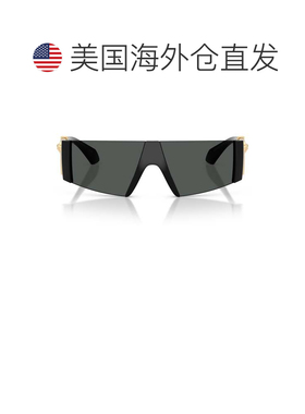 自营versace金色0ve4516超大号盾牌太阳镜-灰色 美国奥莱直发