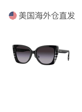 自营burberryBE4393 40518G Black/Check White Black/Grey Gradi