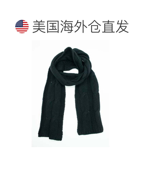 自营portolano带电缆的矮胖围巾-黑色 美国奥莱直发