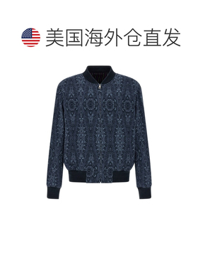 自营Etro Men's Jacquard Bomber Jacket - blue 美国奥莱直发