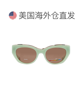 自营Polaroid Polarized Bronze Cat Eye Ladies Sunglasses PLD