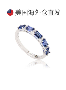 自营Suzy Levian Sterling Silver Sapphire and Diamond Accent