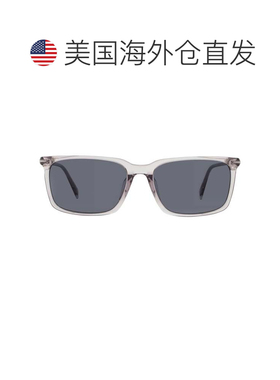 自营David Beckham蓝色矩形男士太阳镜DB 1163/F/S 0KB7/KU 58 -