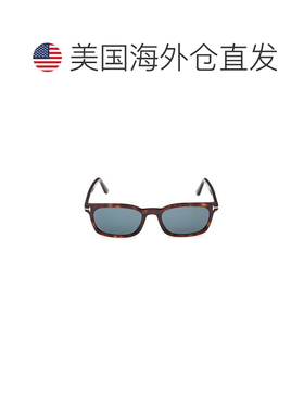 自营tom fordFt1300 Rectangular Tortoiseshell Sunglasses - bl