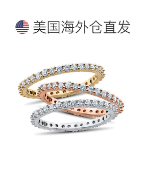 自营pompeii31 克拉 14k 白金、黄金、玫瑰金实验室培育钻石永恒