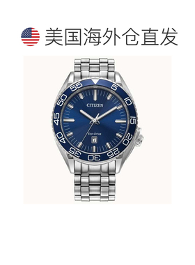 自营Citizen Men's Carson 42mm Watch - silver 美国奥莱直发