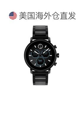 自营Movado Men's Connect Black Dial Watch - black 美国奥莱直