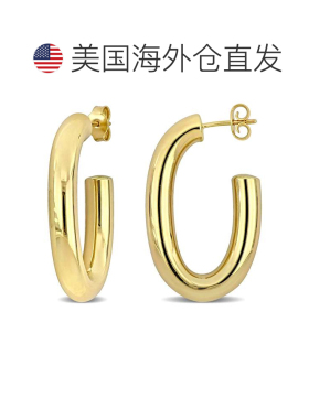 自营Mimi & Max Everyday 轻质开口圈时尚耳环 14k 金 - 黄色 美