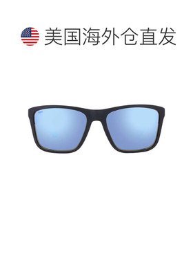 自营Costa Del Mar举重蓝色镜面偏光玻璃方形男士太阳镜6S9126 91