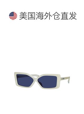 自营Jacquemus Sunglasses Square Full Rim, White Frame And Bl