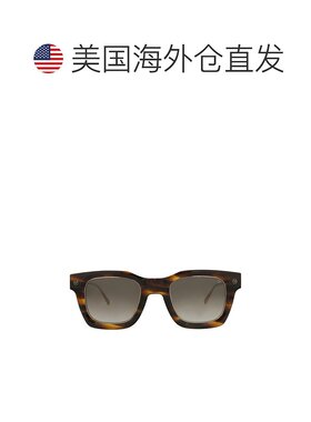 自营philipp plein方形框醋酸酯太阳镜-哈瓦那金棕色 美国奥莱直
