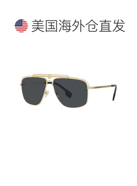 自营Versace Sunglasses Aviator Full Rim, Shiny Gold Frame An