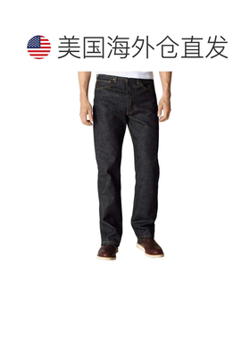 自营Men's Levi's 501 Jeans  Black Denim Dark Wash Straight L