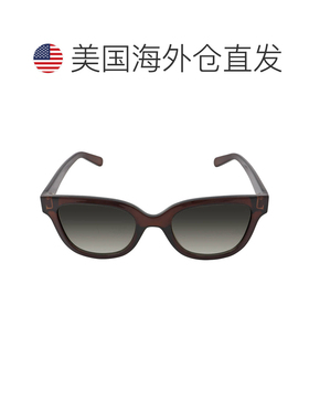 自营Salvatore Ferragamo Grey Gradient Square Ladies Sunglass