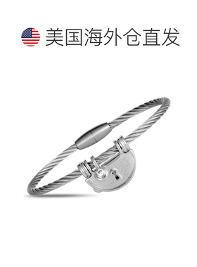 自营Charriol My Heart 纯银和立方氧化锆手镯 - 多色 美国奥莱直