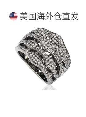 自营Suzy Levian Blackened Sterling Silver Cubic Zirconia Mul