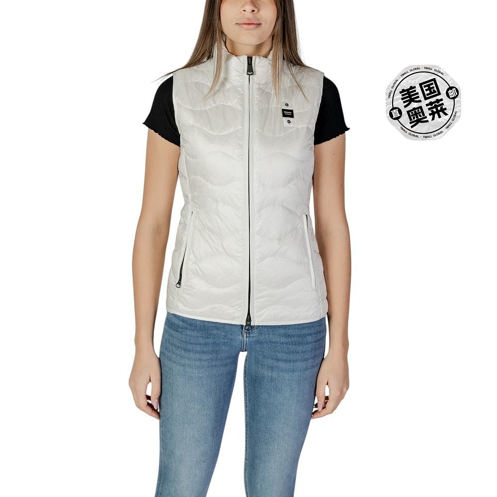 自营Blauer聚酰胺无袖女式夹克-白色 美国奥莱直发 - 图0