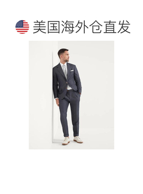 自营Brunello Cucinelli Wool Men's Clothing - gray 美国奥莱直