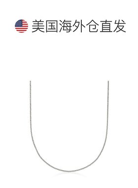 自营 Ross-Simons 1mm 14kt 白金可调节小麦链项链 - 白色 美国奥
