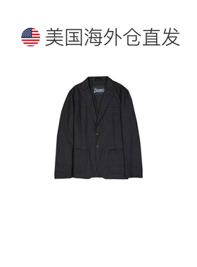 自营Herno Wool Men's Blazer - Gray 外套美国直发奥莱