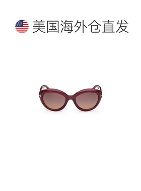 自营tom fordFt1316 Oversized Round Frame Sunglasses - pink