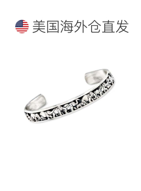 自营Ross-Simons 纯银大象袖口手链 - 7 英寸 美国奥莱直发