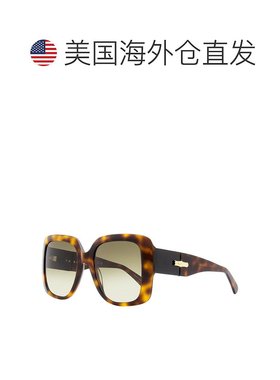 自营Longchamp Women's Square Sunglasses LO713S 230 Havana 53