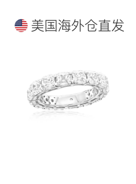 自营Suzy Levian Sterling Silver Cubic Zirconia White Cushion