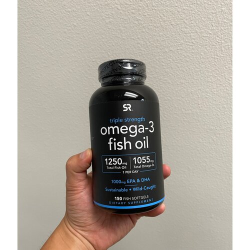 美国直邮SR深海鱼油Omega3鱼油三倍成人欧米伽3软胶囊高浓缩EPA - 图3