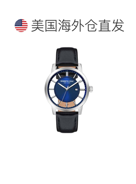 自营Kenneth Cole Men's Classic 44mm Quartz Watch - silver 美