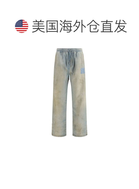 自营Amiri Cotton Relaxed Fit Men's Jeans - blue 美国奥莱直发