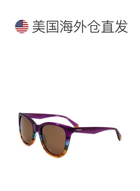 自营 polaroid宝丽来女士52mm深紫蓝色太阳镜-深紫蓝色 美国奥莱