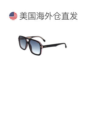 自营Carrera男士55毫米条纹黑色太阳镜CARRERA317-S-M4P-55条纹黑