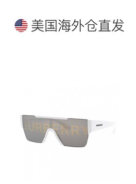 自营Burberry Sunglasses Shield Semi Rim, Black Frame And Gre