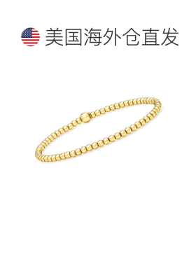 自营RS Pure by Ross-Simons Italian 3mm 18kt Gold Over Sterli