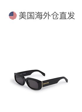 自营Palm Angels Sunglasses Oval Full Rim, Black Frame And Da