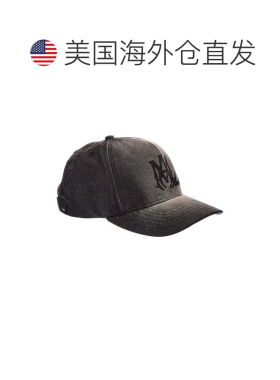 自营AMIRI皮革饰边帽-黑色 美国奥莱直发
