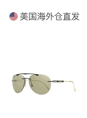 自营 longines浪琴表男士经典太阳镜 LG0008-H 02L 黑色/金色 62m